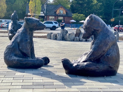 The Sleuth Bears in Lynn Valley, BC by Dam de Nogales, Veronica & Edwin