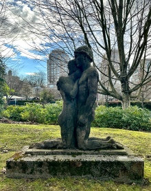 The Lovers by Richard Juchun (1977) Vancouver City Hall Community Garden